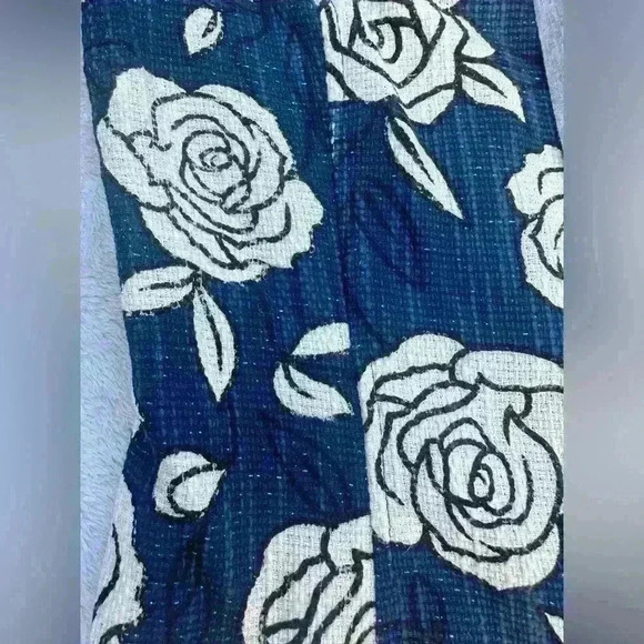 MONNALISA JAKIOO Size women  M Sleeveless Blue Floral Roses Neoprene Blazer $355 - Picture 10 of 12